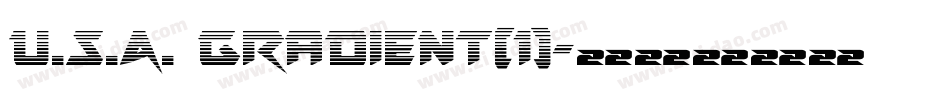 U.S.A. Gradient(1)字体转换